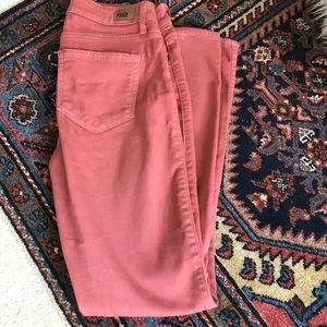 Paige Sunset /pink crop verdugo jeans 26